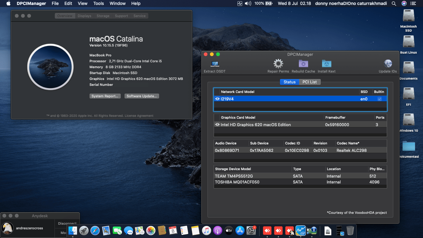Lenovo Thinkpad X270 [KabyLake   Intel HD 620] 1